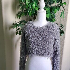 Zara Feather Effect Crop